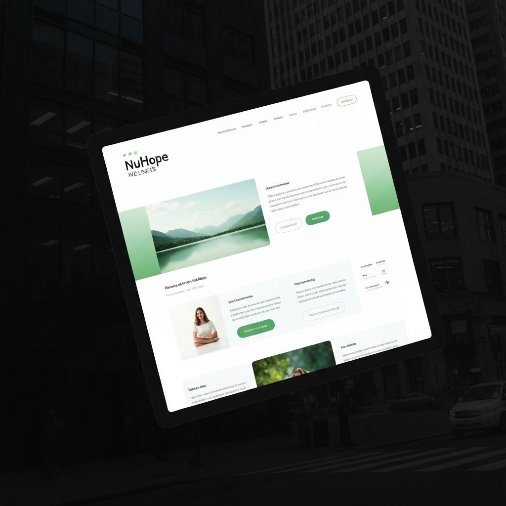 Screenshot of NuHope Wellness